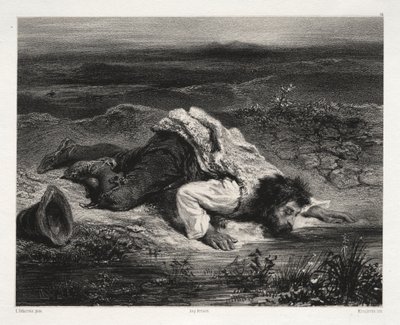 The Wounded Brigand by Unknown artist
