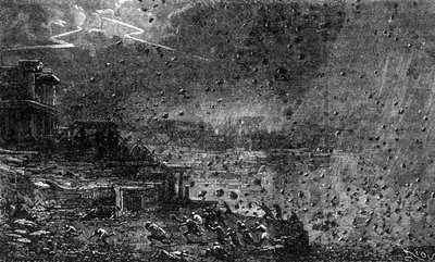 The destruction of Pompeii in 
