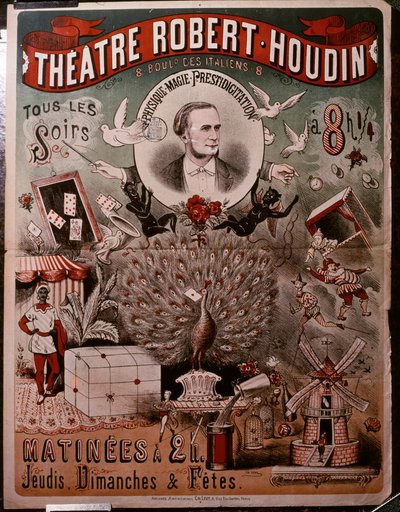 Theatre Robert Houdin poster, c.1860-75 by Unknown artist