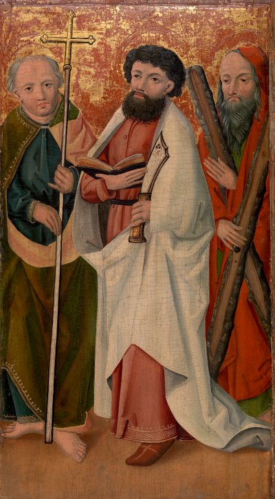 Three Apostles with Scepter, Scimitar and Cross by Unknown artist
