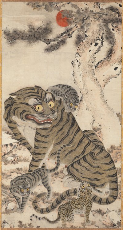 Tiger Family by Unknown artist