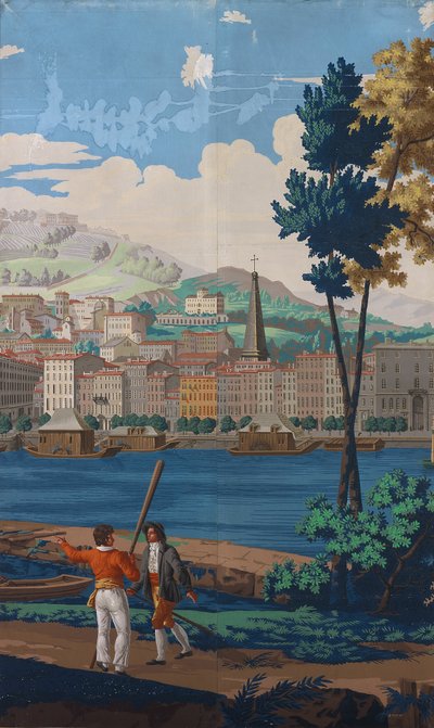 Two Joined Panels: The Views of Lyon by Unknown artist