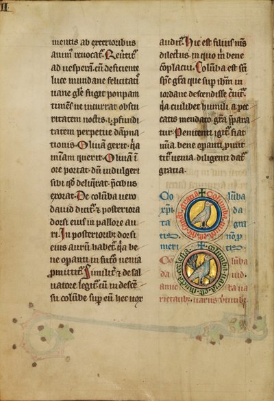 Two Medallions with Doves by Unknown artist