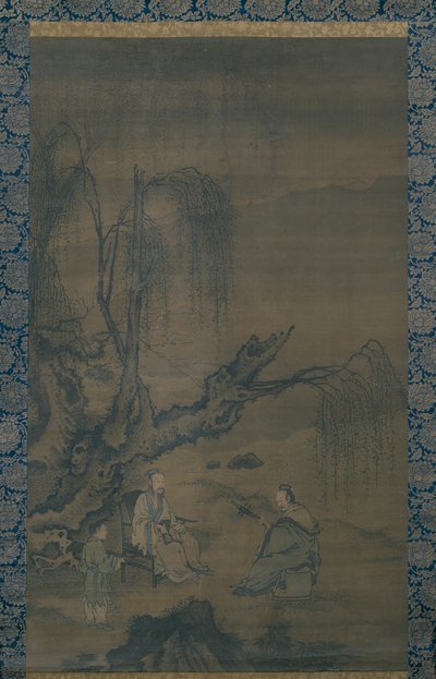 Two Scholar-Musicians in a Landscape by Unknown artist