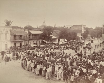 Untitled (procession or crowd) (verso) by Unknown artist