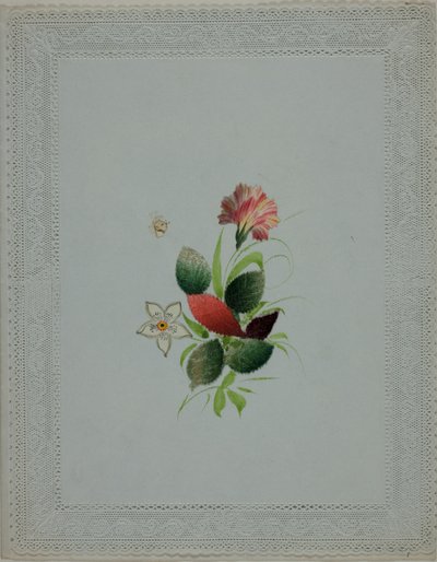 Untitled Valentine (Pink and White Flowers) by Unknown artist