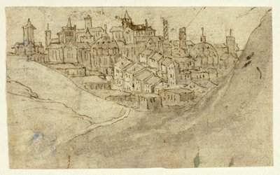 View of Hill Town by Unknown artist