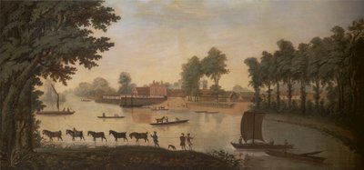View of Shepperton on the River Thames by Unknown artist
