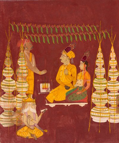 Wedding Ceremony with Brahma in Attendance by Unknown artist
