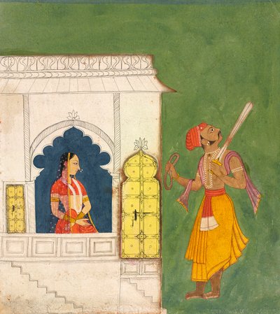 Woman Gazing at Warrior by Unknown artist