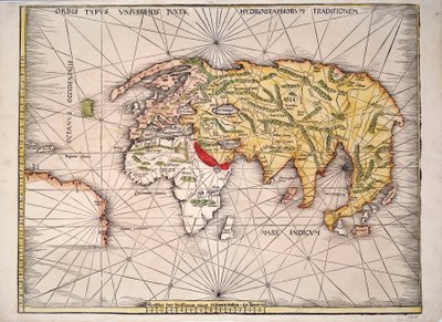 World Map after Ptolemy by Unknown artist