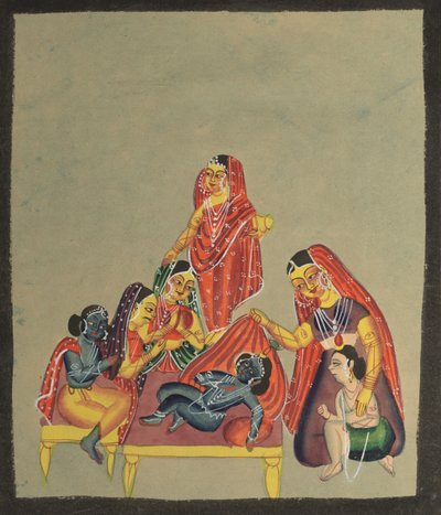 Worship of the Infant Krishna by Unknown artist