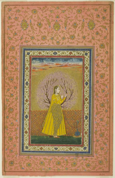 Young Woman Smoking a Hookah by Unknown artist