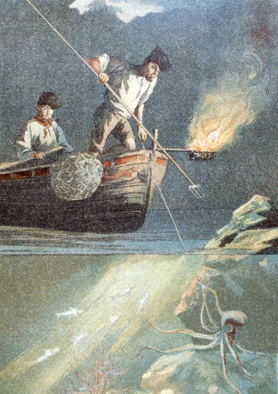Fishing Octopus by Unknown artist