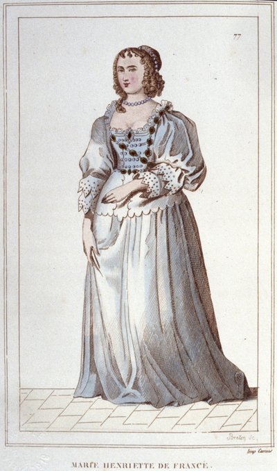Portrait of Henriette-Marie of France by Unknown artist