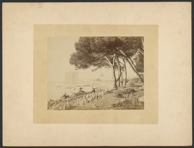 View of Lérins Abbey, seen from Cannes by Unknown artist/maker