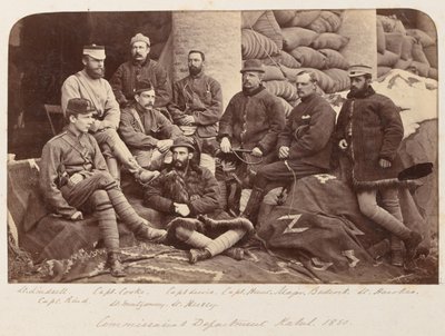 A group of British officers by Unknown photographer