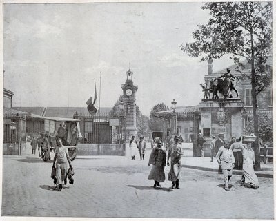 Entrance to the abattoirs de la Villette by Unknown photographer