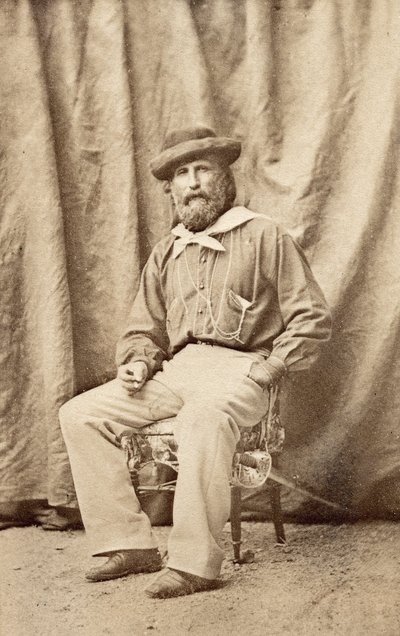 Giuseppe Garibaldi in Caserta in 1860 by Unknown photographer