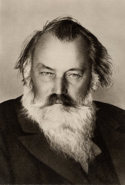 Johannes Brahms (1833-1897) German composer by Unknown photographer