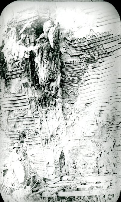 Mural ornamentation, Entrance Hall, Kogun Cave by Unknown photographer