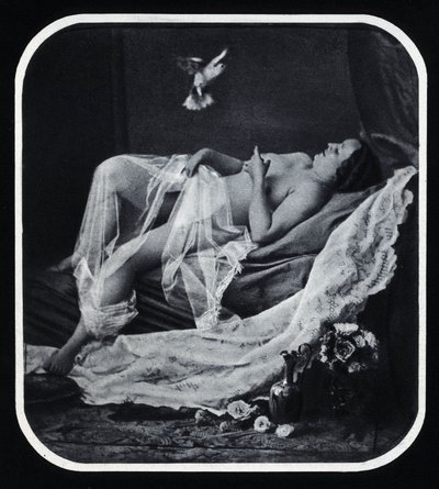 Naked Woman Reclining (c.1850, Anonymous Photography) by Unknown photographer