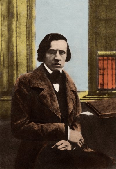 Portrait of Frederic Chopin (1810-1849) by Unknown photographer
