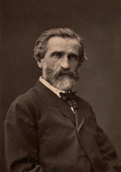 Portrait of Giuseppe Verdi by Unknown photographer