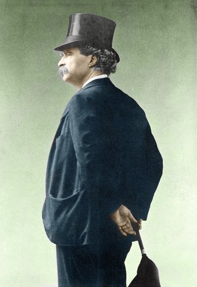 Portrait of Mark Twain (1835-1910). by Unknown photographer