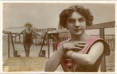 Women in Swimsuits, c. 1908 by Unknown photographer