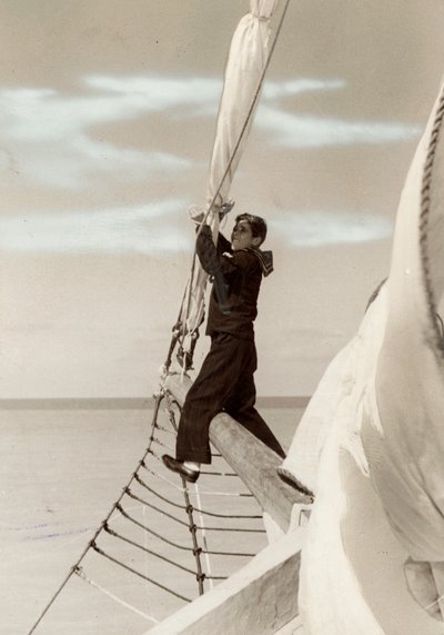 Navy, tightening the bow by Unknown photographer