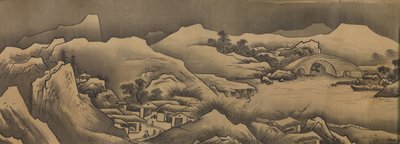Landscape, 17th century by Unkoku Toban