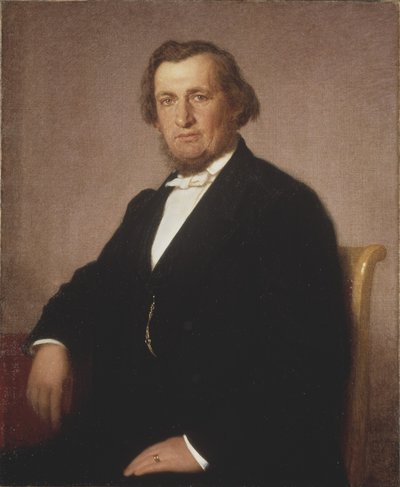 Portrait of André Oskar Wallenberg, c.1870 by Uno Troili