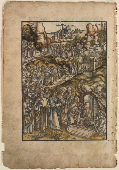 The Passion: The Raising of Lazarus by Urs I Graf