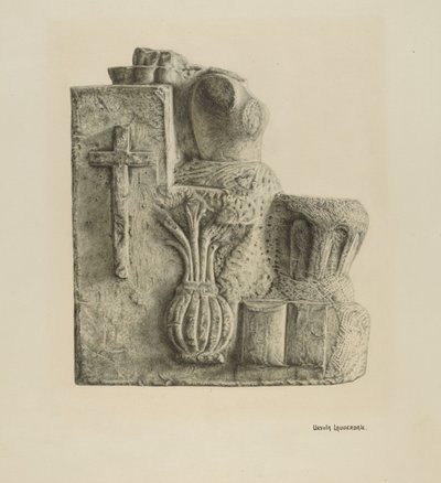 Limestone Font by Ursula Lauderdale