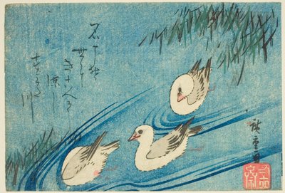 Oystercatchers by Utagawa Hiroshige
