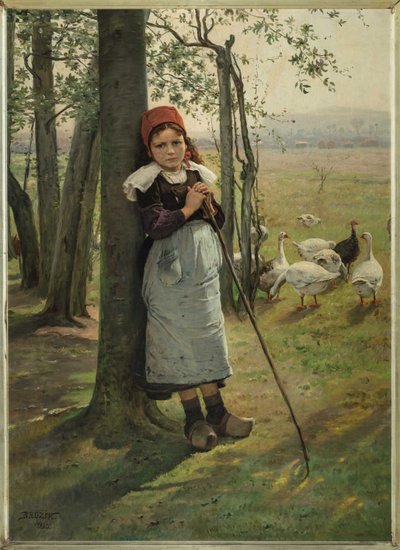 The Goose Girl, ca 1885 by Vaclav Brozik
