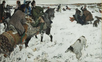 Peter I On The Hunt, 1902 by Valentin Aleksandrovich Serov