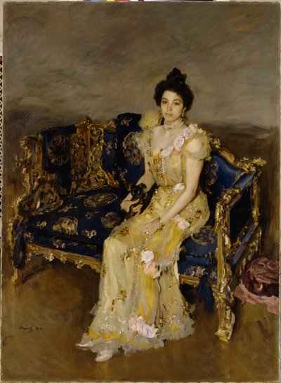 Portrait of Sofia Botkina by Valentin Aleksandrovich Serov