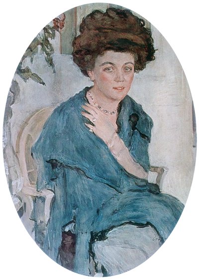 Portrait of Yelena Oliv by Valentin Aleksandrovich Serov