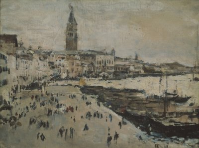 The Schiavoni Quay in Venice by Valentin Aleksandrovich Serov