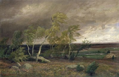 The Heath in a Storm by Valentin Ruths