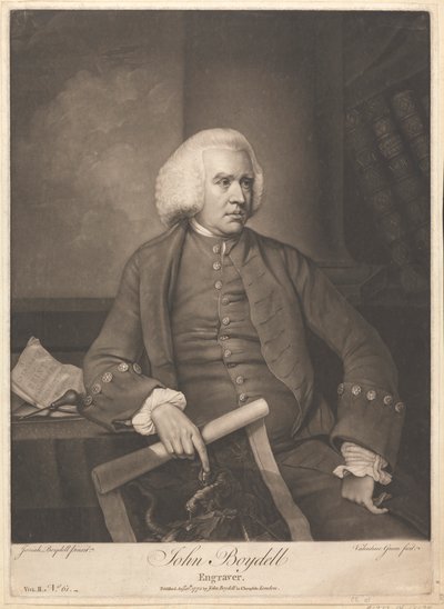 John Boydell, Engraver by Valentine Green