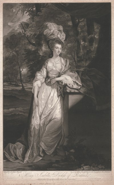 Mary Isabella, Duchess of Rutland by Valentine Green