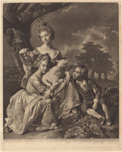 The Wright Family The Bradshaw Children, 1769 by Valentine Green
