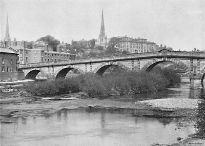 English Bridge, Shrewsbury by Valentine and Sons Ltd