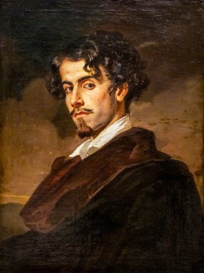 Portrait of Gustavo Adolfo Becquer by Valeriano Domínguez Bécquer