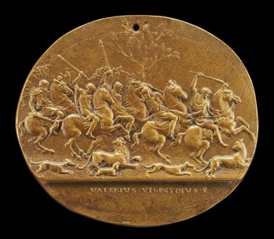 A Lion Hunt by Valerio Belli