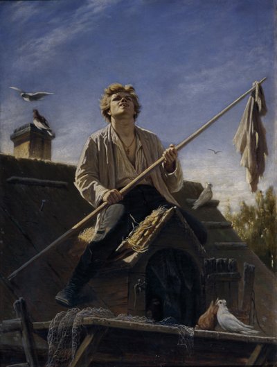 A Pigeon Fancier, 1874 by Vasili Grigorevich Perov