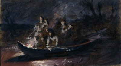 Night Spear Fishing by Vasili Grigorevich Perov